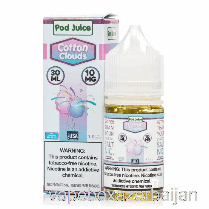 Vape Baku Cotton Clouds - Pod Juice - 30mL 10mg